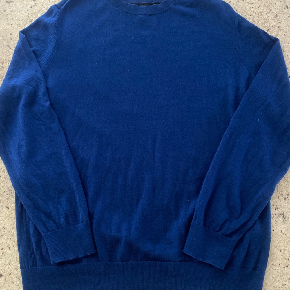Banana Republic Men's Rich Blue Crewneck Sweater